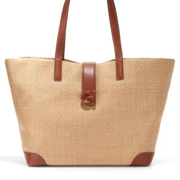 Cole Haan Classic Large woven Tote Bag/Purse - Picture 1 of 8